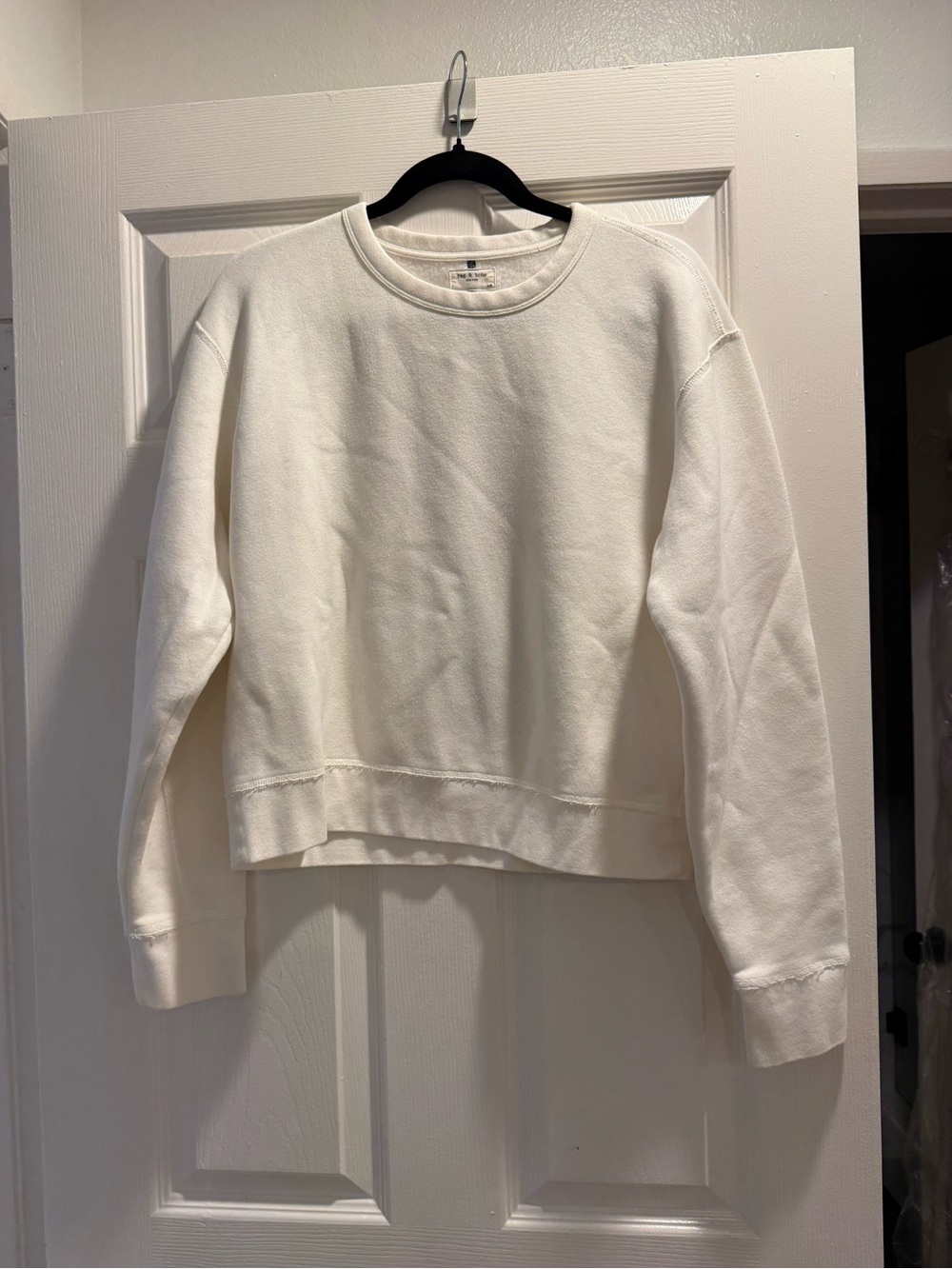 Rag and Bone White Sweatshirt